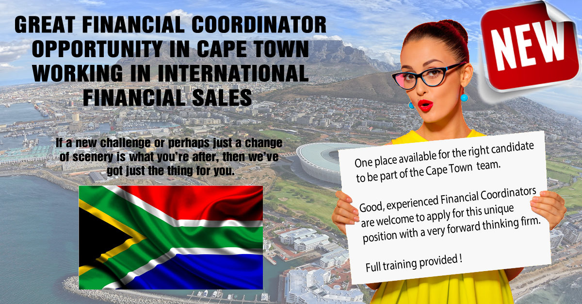 Financial Coordinator Cape Town IFA Careers Offshore